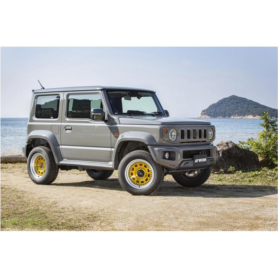 ジムニー WORK CRAG & ジオランダーM/T 4本セット カスタムサイズに変更可能】ジムニーJB74(WORK/CRAG・ワーククラッグ