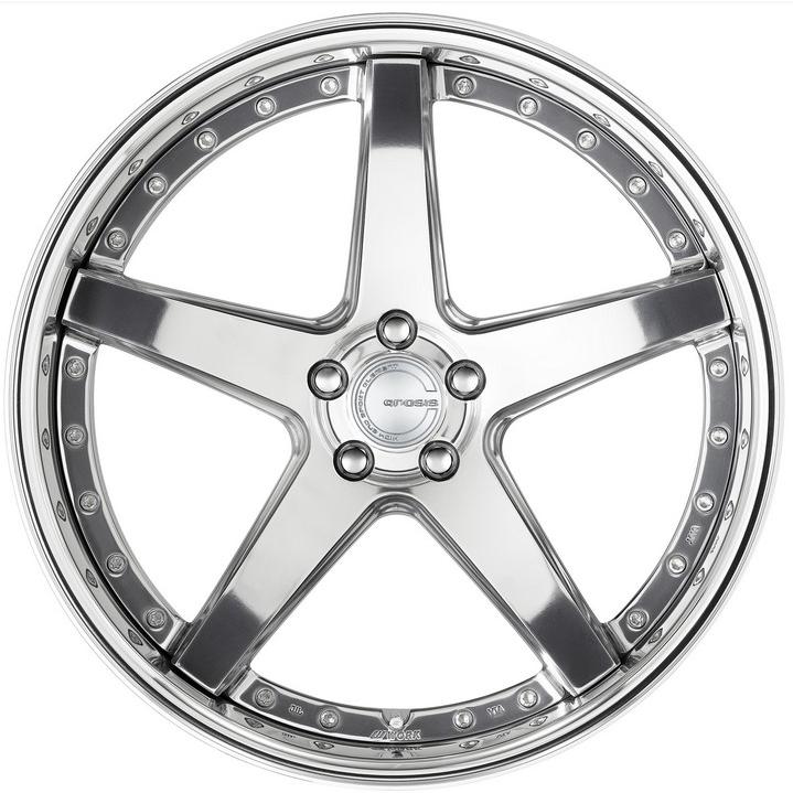 レクサスLS460タイヤホイールセットWORK(ワーク)グノーシスCVF 21インチ【245/35R21\u0026285/30R21】LEXUS LS600hLに最適〈タイヤ銘柄選べます〉の画像