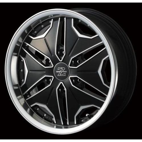 ハイエース等 215/60R17 スタッドレスタイヤ・ホイールセット ゼロブレイク スタッドレスセット ゼロブレイク Z ブラックポリッシュ 17インチ