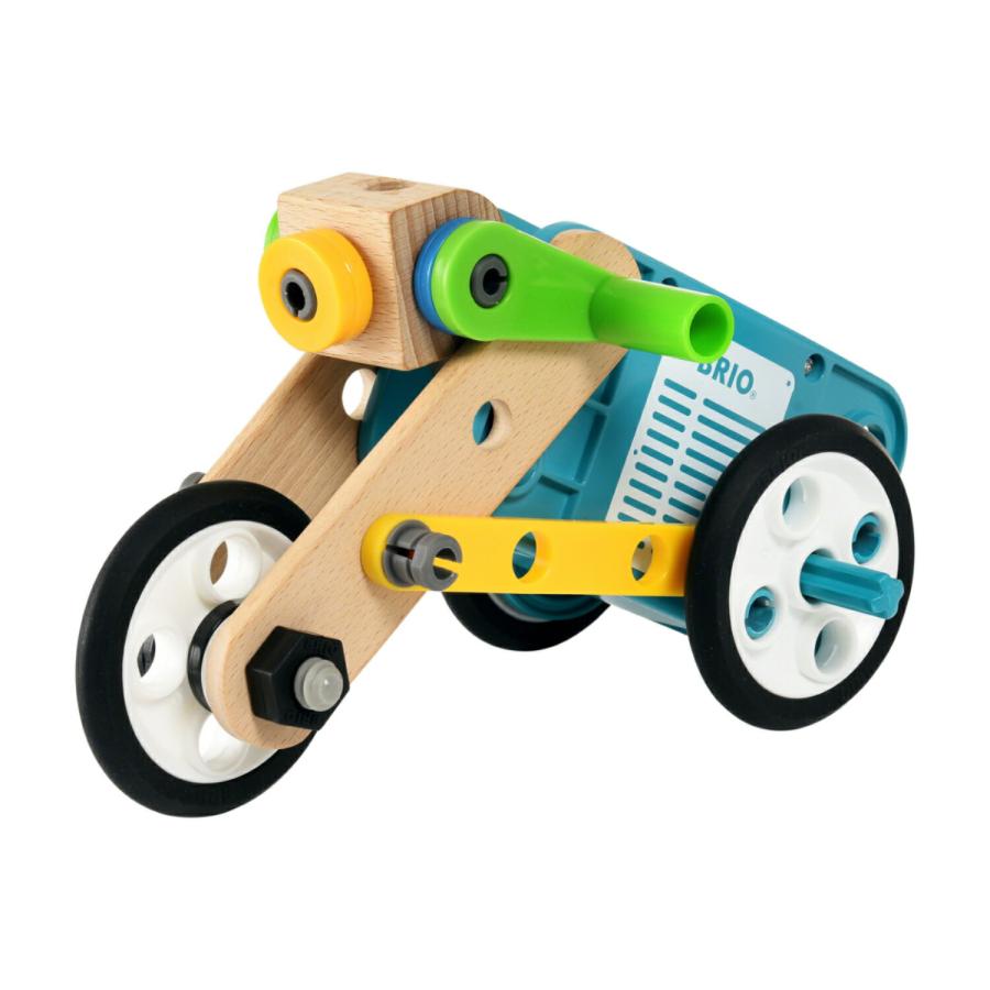 BRIO ブリオ ビルダー モーターセット 全121ピース 対象年齢 3歳~ 組み立て おもちゃ 積み木 知育玩具 木製 正規輸入品の画像