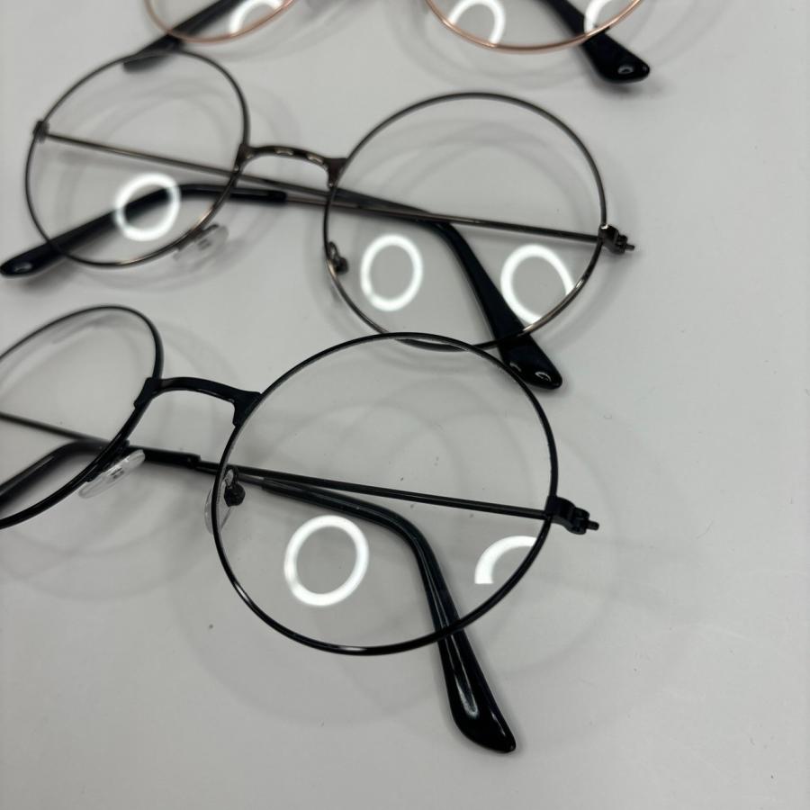 まとめ売り】 丸メガネ 伊達 眼鏡 全4色 51本セット : しゃちほこ