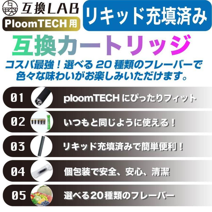 互換LAB プルームテック用 カートリッジ 互換 Ploom TECH用  互換ラボ VAPE ベイプ  メンソール ミント 使い捨て たばこカプセル 電子タバコ｜shade｜02