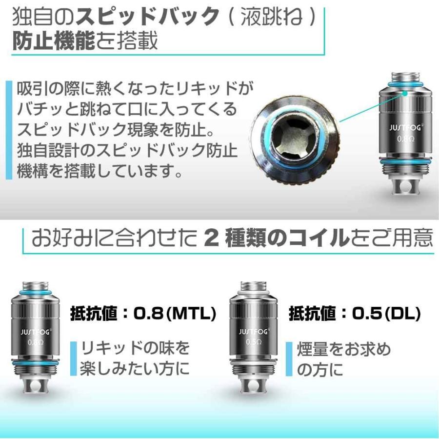 Justfog FOG1 電子タバコ VAPE ベイプ ジャストフォグ フォグ1 スターターキット CBD ヴェポライザー ベポライザー 本体 おすすめ コンパクト ニコチン0 禁煙｜shade｜06