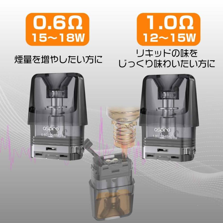 ASPIRE Favostix mini 交換用 POD カートリッジ コイル 0.6Ω 1.0Ω 3個