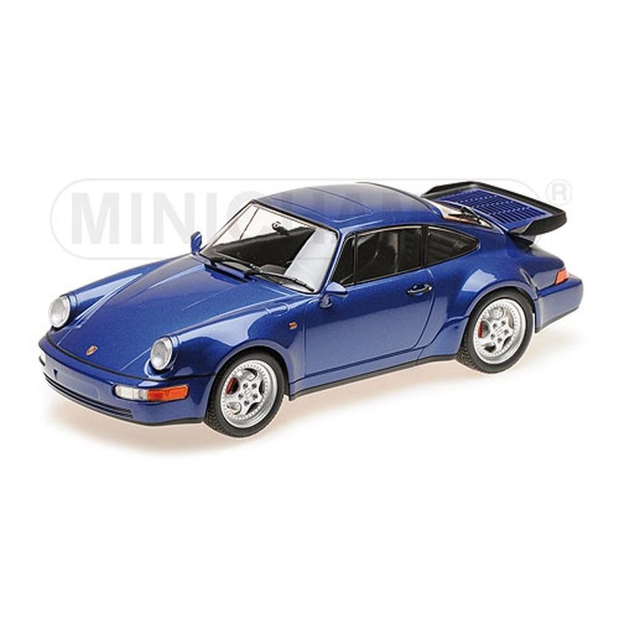 ミニチャンプス 1 18 ポルシェ 911 ターボ 964 1990 ブルーメタリック ミニカーショップshadow 通販 Yahoo ショッピング