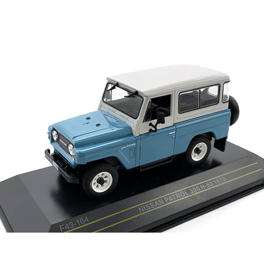 ファースト43 1/43　ニッサン パトロール 300 H-60 1970 ライトブルー/ホワイト 海外仕様 | 