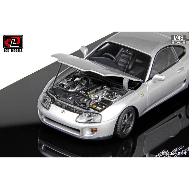 LCD MODELS 1/43  トヨタ スープラ A80 シルバー　全開閉機能付 |  | 02