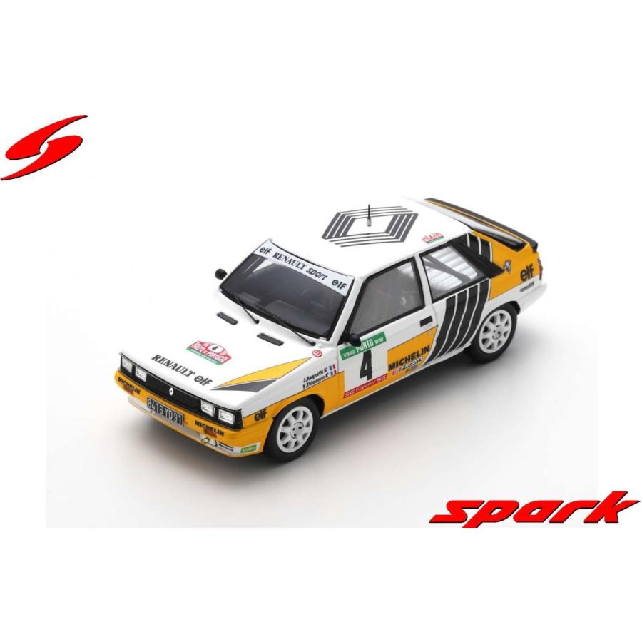 スパーク 1/43 ルノー 11 ターボ No.4 2位 Rally Portugal 1987 J. Ragnotti G. Thimonier