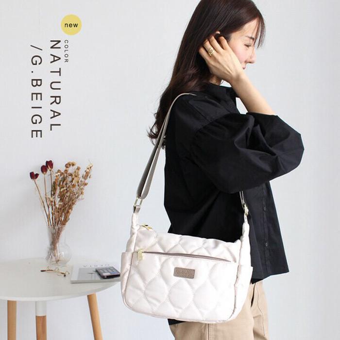 LIZDAYS ショルダーバッグ ナイロン キルティング 軽量 軽い 撥