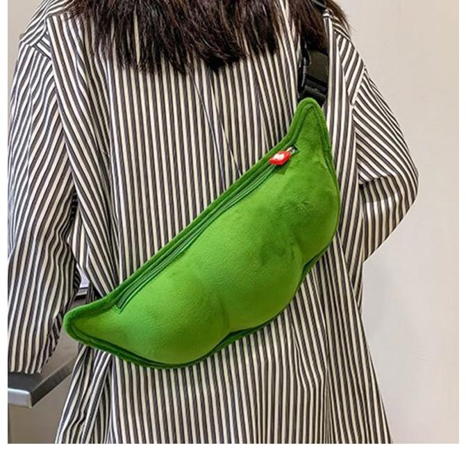 かわいい えだまめ 枝豆 ボディバッグ 肩がけ 斜めがけ ミニショルダー