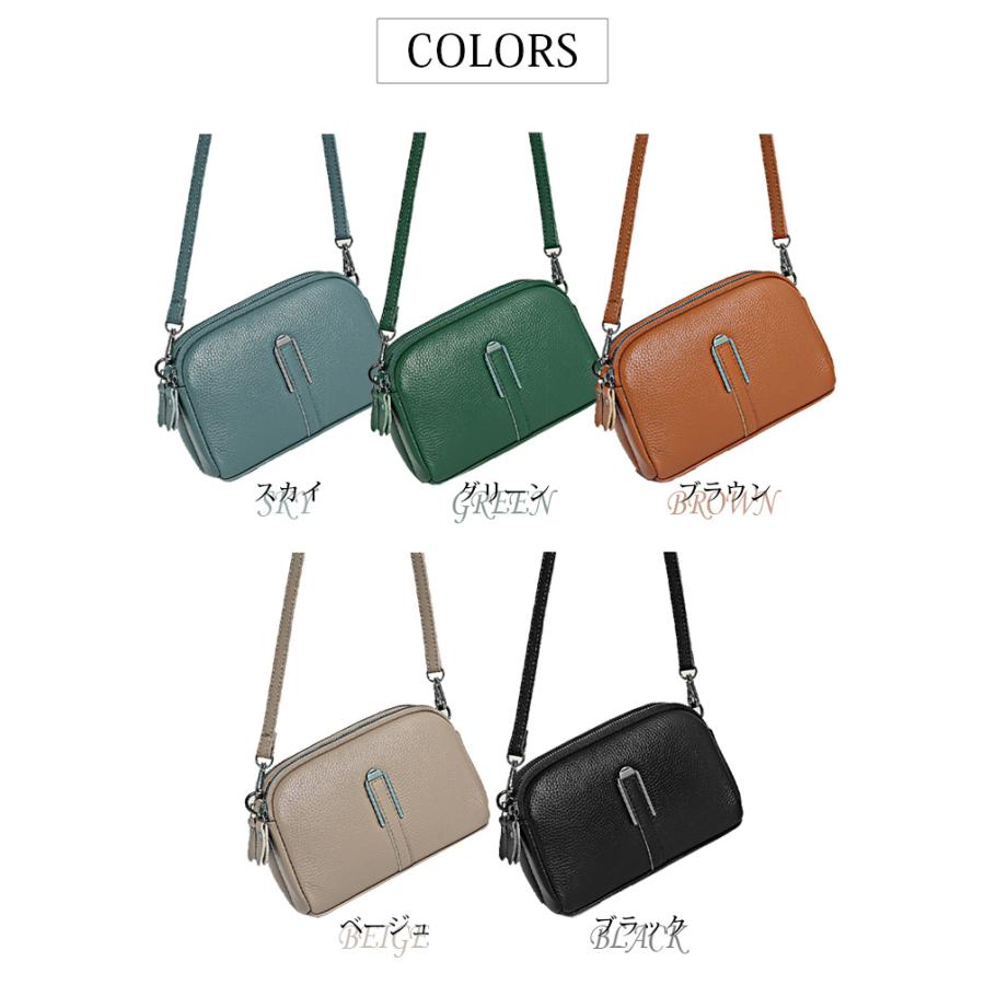 美品　牛革　グレージュ　ショルダーバック　斜め掛け　ミニバック　ポケット ショルダーバッグ 本革 レディース 斜め掛け ミニバッグ レザー