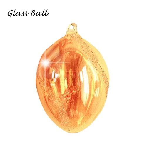 サンキャッチャー ガラスボール 1個 ガラス エンド オレンジ ボール 恐竜のたまご インテリア 置物 玄関 パーツ 材料 雑貨