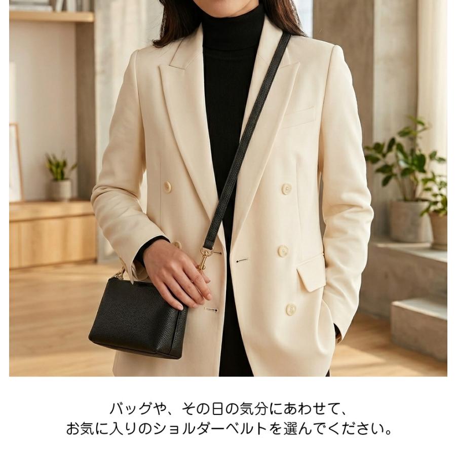 ショルダーストラップ ショルダーベルト 12mm幅 1.2cm 合皮 斜め掛け 付け替え ストラップ 肩掛け ベルト 単品 黒 バッグ バッグ用 長さ調節 ショルダーバッグ | ブランド登録なし | 16