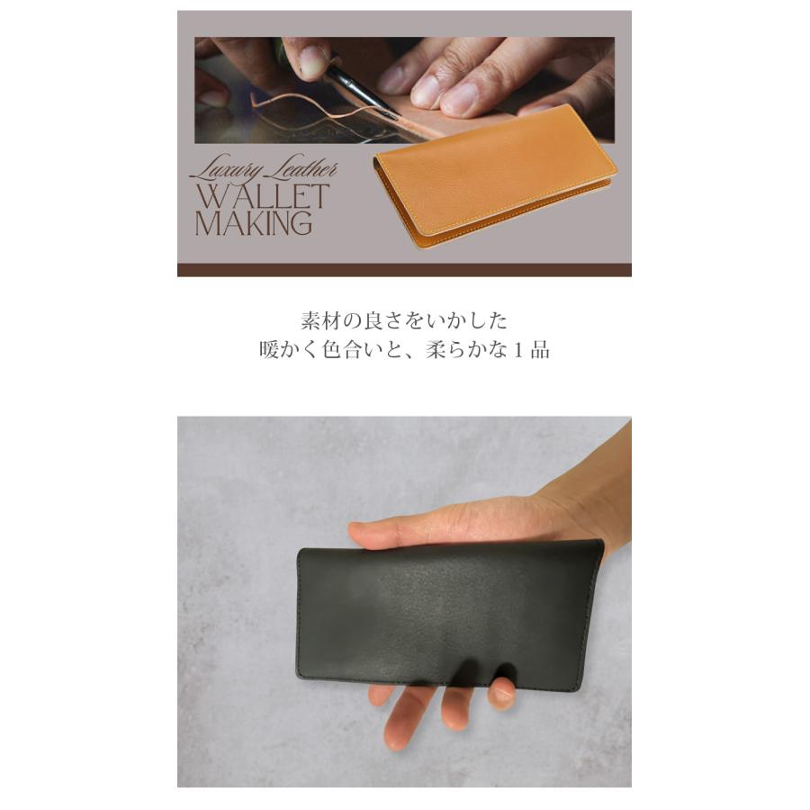 メンズ財布 二つ折り 1cm 本革 レザー 革 メンズ メンズ長財布 薄い