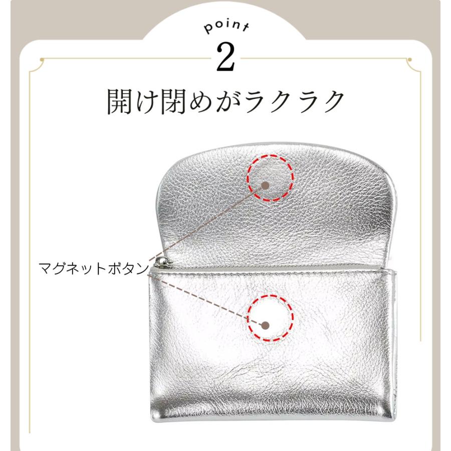 ゴージャス 三つ折り財布 本革 革 レザー ゴールド シルバー 金 銀