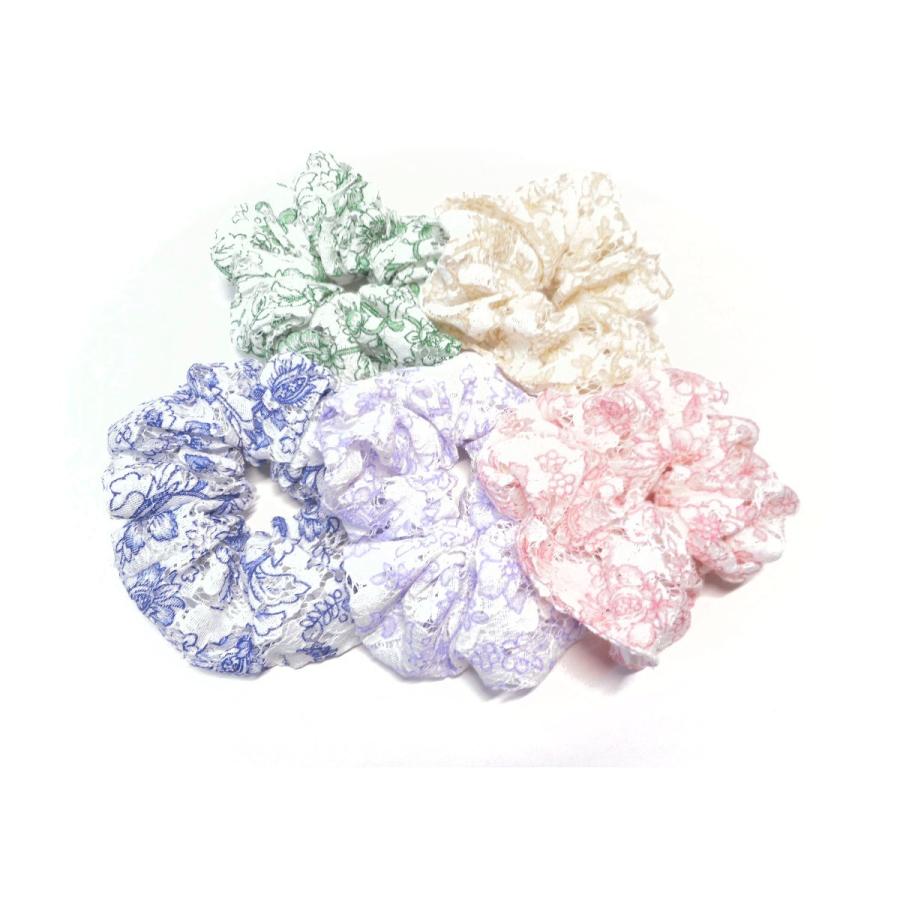 最大70%OFFクーポン シュシュ フラワー 白地レース 花柄 おしゃれ