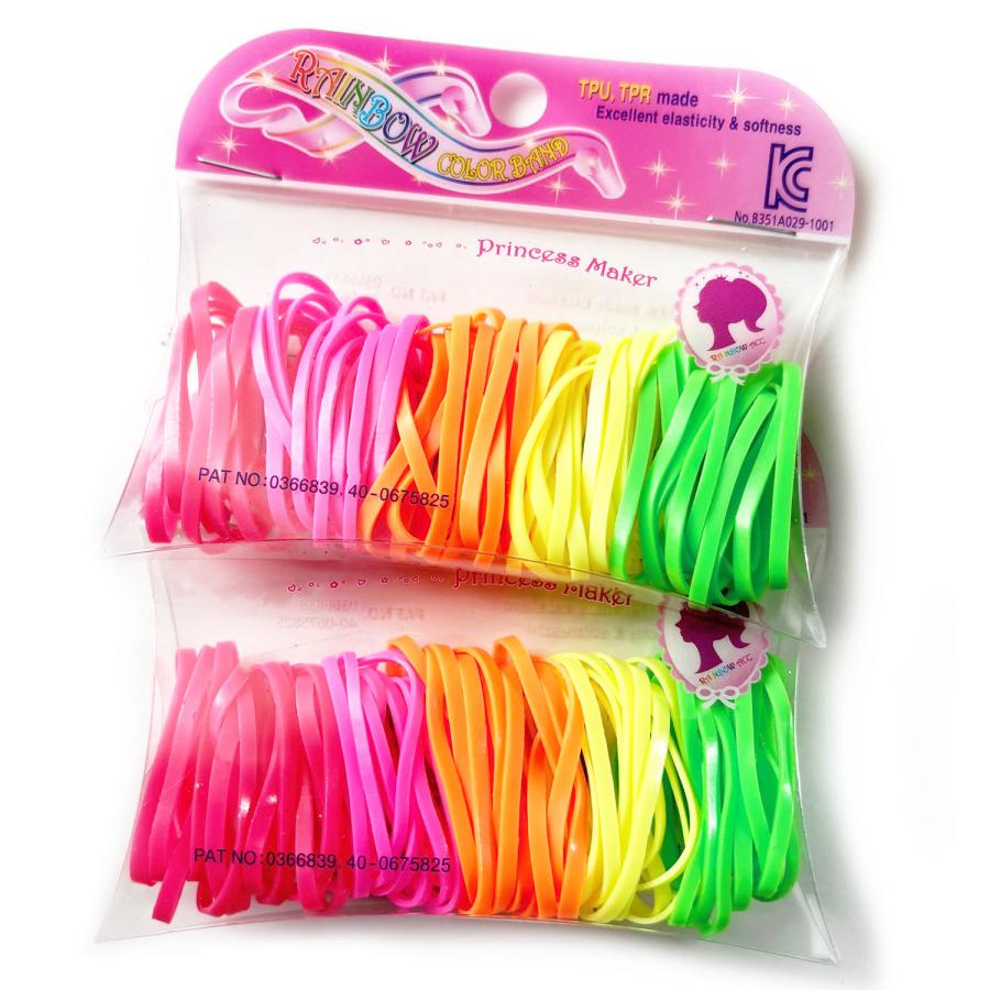 ヘアゴム シリコン ラバーゴム レディース 子供 カラー TPUバンド 直径