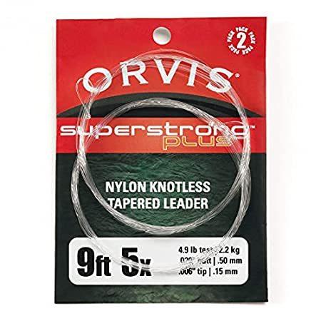 (7X) - Orvis Superstrong Plus Knotless Tapered 2.7m Leader 2 Pack