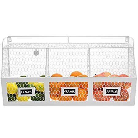 特別価格lサイズ カントリー ランドリーバスケット 素朴な金属ワイヤー 壁掛け フルーツバスケット オンラインショップ沙羅の樹の特別価格lサイズ ストレージビン 黒板ラベル付き ホワイト好評販売中 壁掛け B071f5jy9s オンラインショップ沙羅の樹