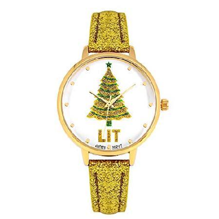 超特価激安 Quartz Japanese Collections 特別価格Blekon Women's Tree好評販売中 Christmas Glitter Case 32mm 腕時計