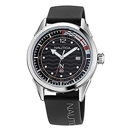 【★安心の定価販売★】 Men's N83 Nautica NAPHBF013 Watc Strap Silicone Grey/Black/Black Bay Hannay 腕時計