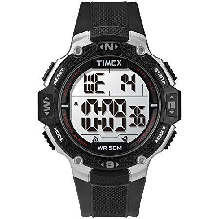 【予約受付中】 Rugged DGTL Men's Timex 46mm Str Resin Black with Case Black & Gray – Watch 腕時計