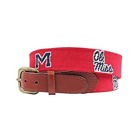 特別価格university レギュラータイ Of Mississippi Needlepoint Belt By Smathers オンラインショップ沙羅の樹