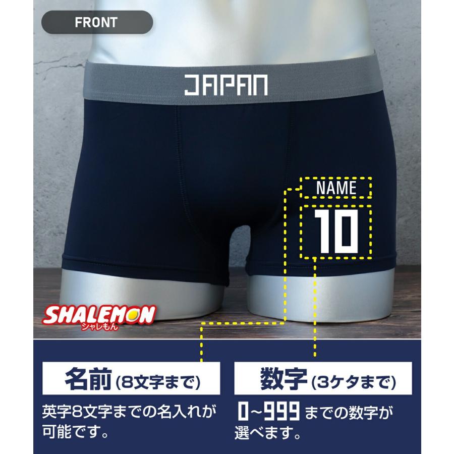 シャレもん 名入れ ボクサーパンツ おもしろ パンツ 番号 ( 絶対に負け