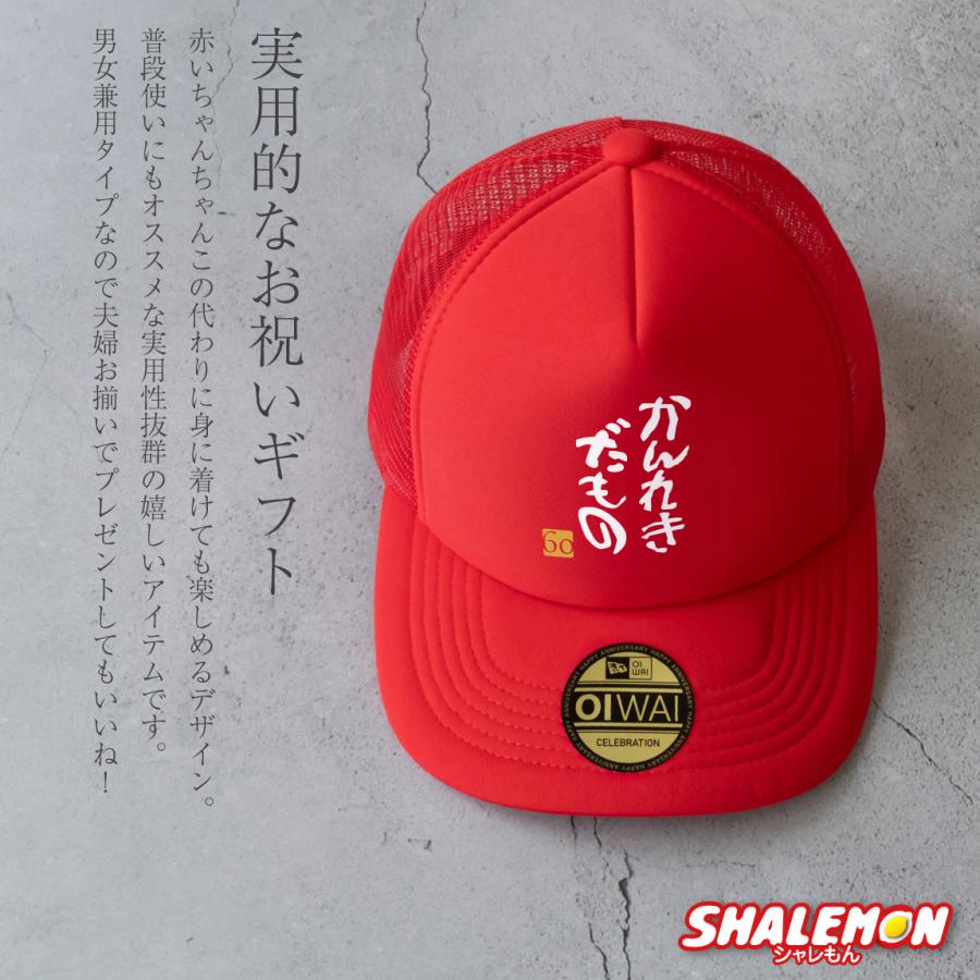 もんちゃんです　ラスト！プレゼンテーションシート　帽子を被った男の子② シャレもん 還暦祝い 男性 女性 帽子 キャップ ( かんれきだもの )( 金