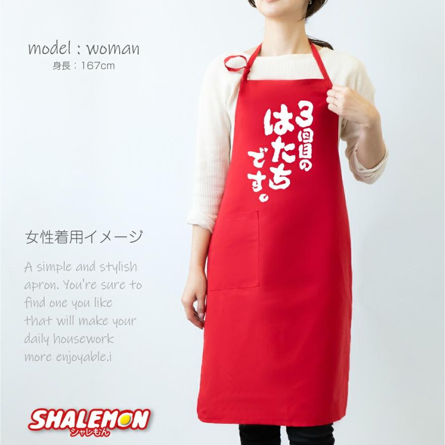 還暦祝い エプロン 母 女性 還暦 おしゃれ ( 3回目のはたちです