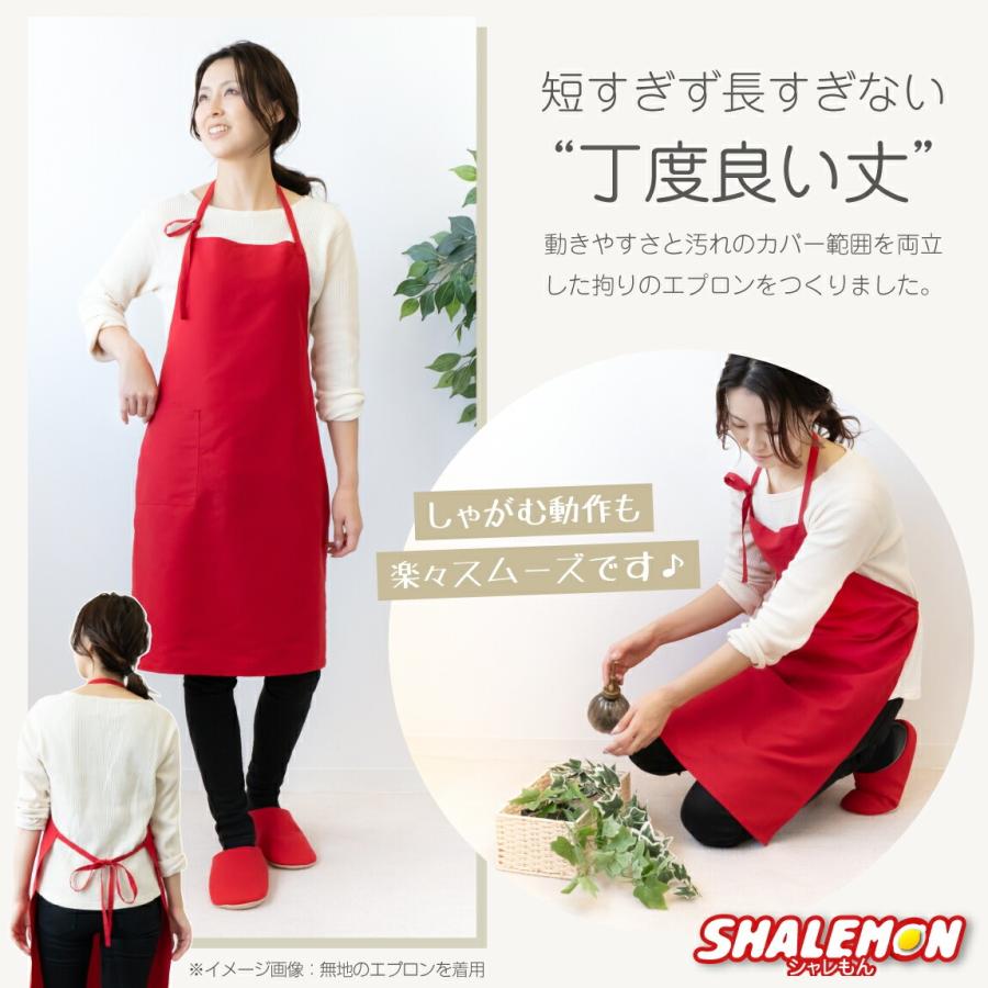 シャレもん 名入れ エプロン 母 女性 ( エプロン )( 名入れ チョコ風