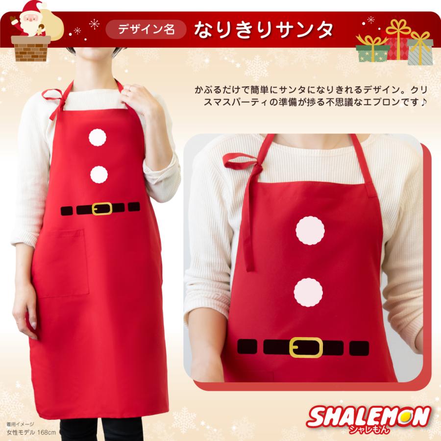 シャレもん クリスマス サンタ コスプレ プレゼント ( エプロン 選べる