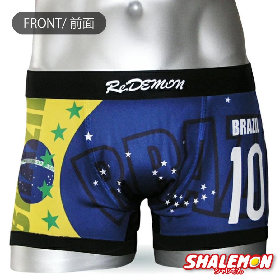 超貴重‼️ブラジル代表　選手実使用　ハーフパンツ（濃紺）　US・M シャレもん ボクサーパンツ メンズ 男性 ( サッカー ブラジル BRAZIL