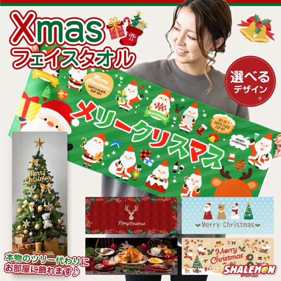 シャレもん クリスマス タオル 飾り サンタ トナカイ おもしろ 雑貨