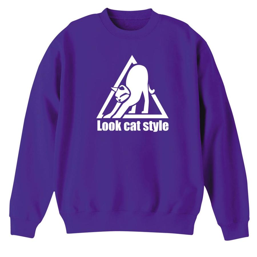 おもしろ トレーナー ( LOOC CAT STYLE ) スウェット スエット 男女