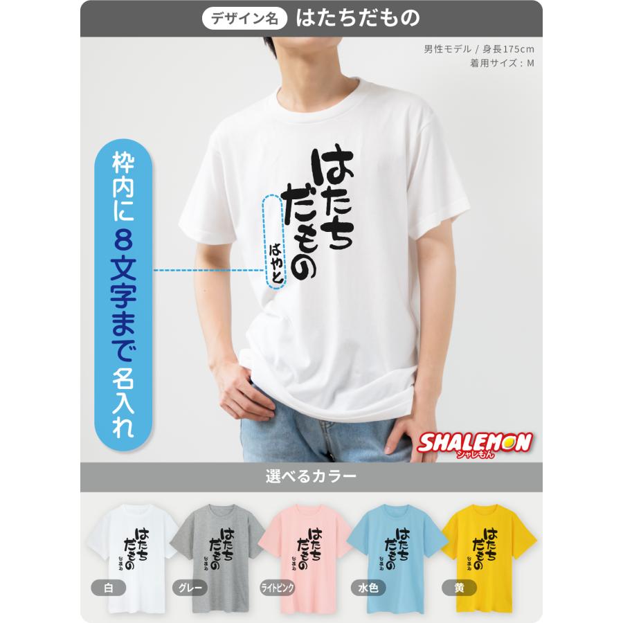 シャレもん 名入れ 二十歳 二十代 アラハタ Tシャツ ( 選べる5色 20代