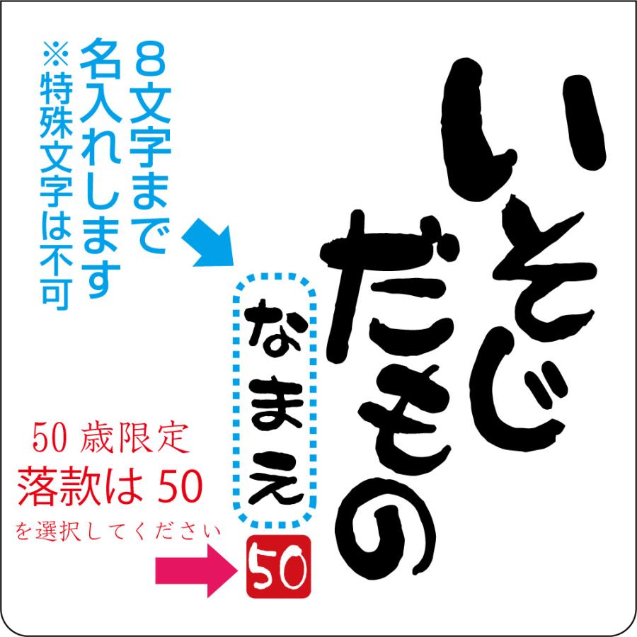 名入れ 五十路 五十代 アラフィフ Tシャツ ( 選べる5色 50代 だものシリーズ ) 50歳 プレゼント 誕生日 バースデー メンズ レディース/M4/(DMT) シャレもん｜shalemon｜03