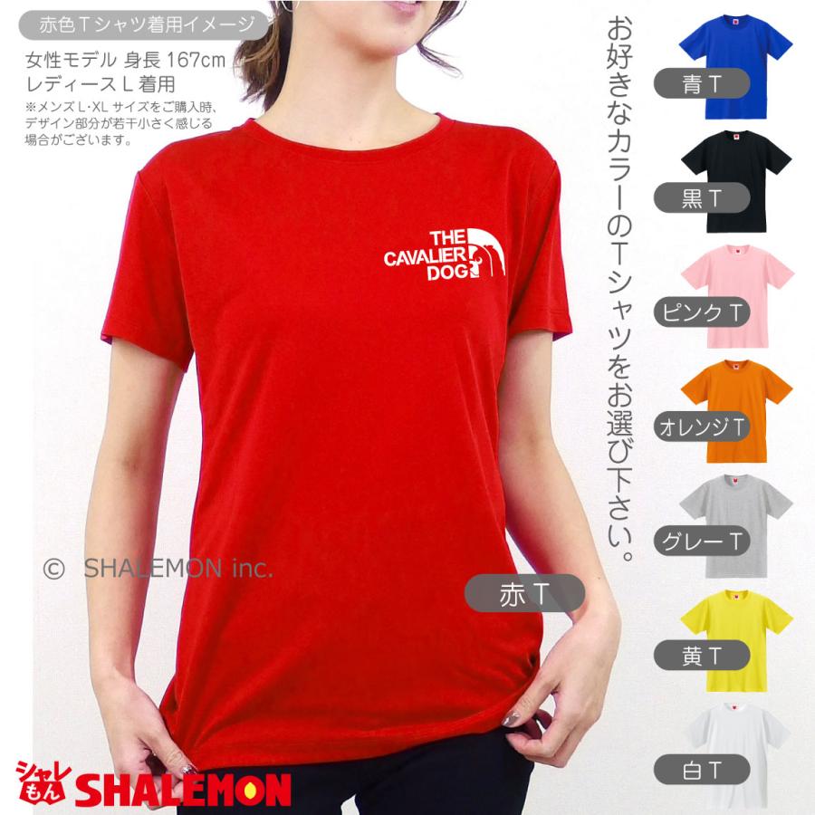 キャバリア tシャツ アニマル ( キャバリア フェイス 選べる8カラー )  犬 服 シャレもん しゃれもん /P3｜shalemon｜11