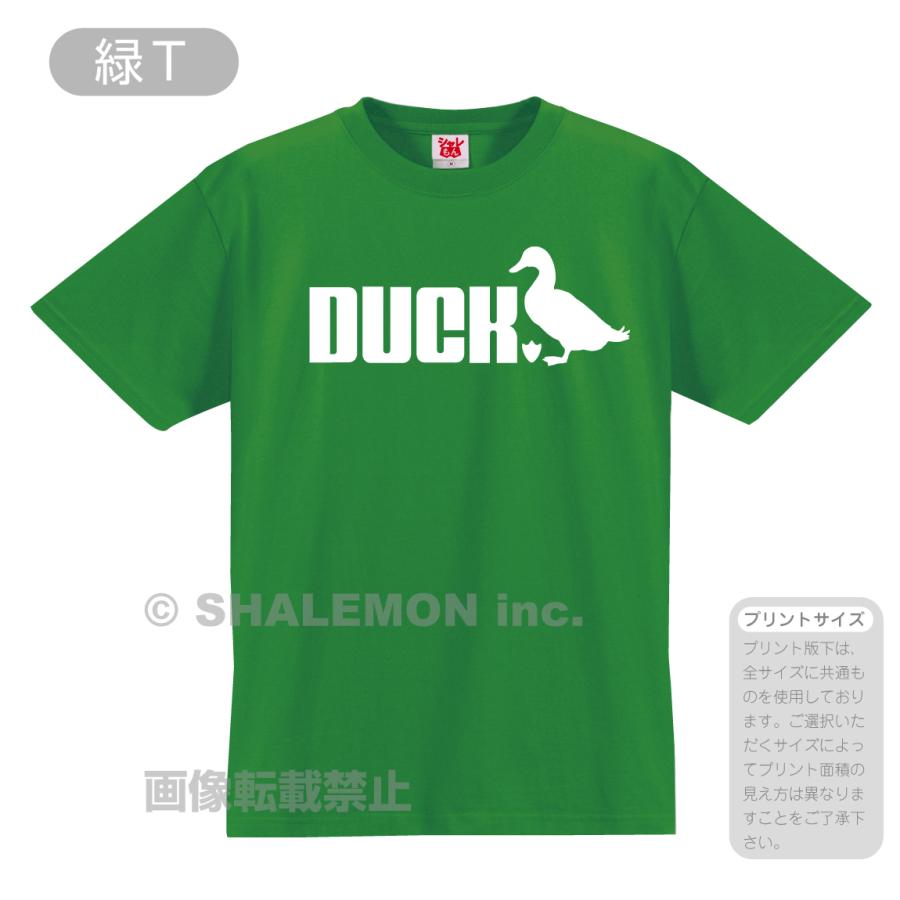 アヒル　Tシャツ　トレーナー 送料込】アヒル 白 Tシャツ 英語 カラー【受注生産】 | 前田創作工房