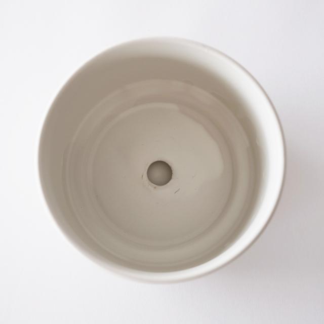 AALTO【 short 】15cm×10cm 植木鉢 受皿付 5号 シンプル グリーン