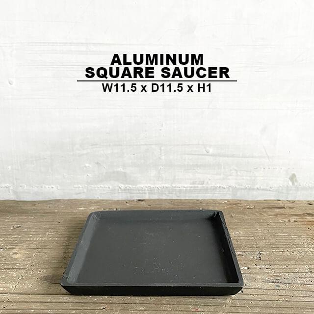 アルミニウム スクエア ソーサー【ALUMINUM SQUARE SAUCER】ブラック