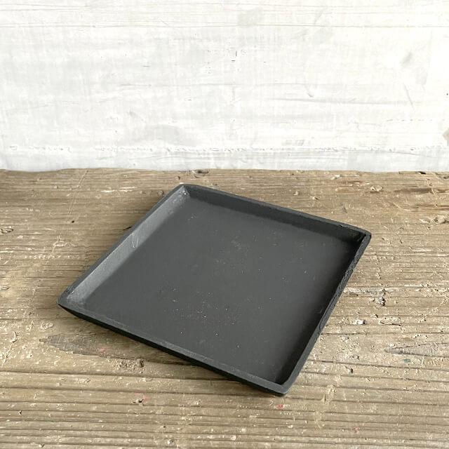 アルミニウム スクエア ソーサー【ALUMINUM SQUARE SAUCER】ブラック