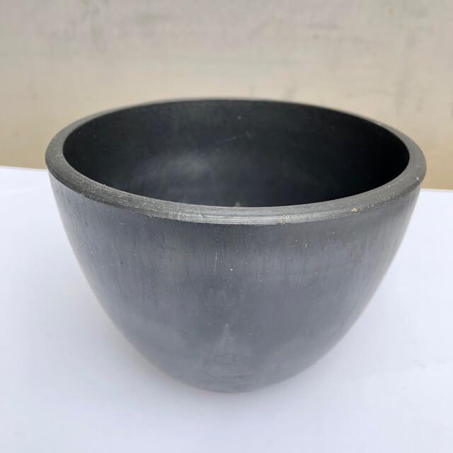 BLACK PLASTIC POT【BOWL TYPE】15cm×11cm 黒 プラ鉢 5号 植木鉢