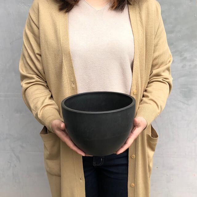 marvista BLACK PLASTIC POT BOWL 23個セット BLACK PLASTIC POT【BOWL TYPE】20cm×14cm 黒 プラ鉢 7号 植木鉢