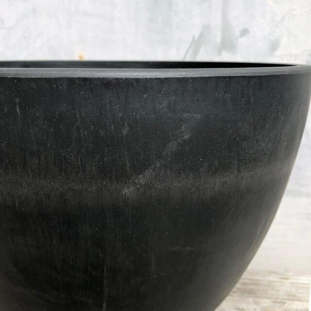 BLACK PLASTIC POT【BOWL TYPE】30cm×21cm 黒 プラ鉢 7号 植木鉢