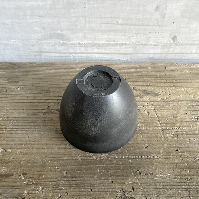 5個セット】BLACK PLASTIC POT【BOWL TYPE】9cm×6.5cm 黒 プラ鉢 3号
