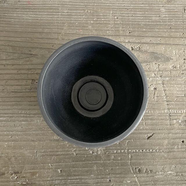 5個セット】BLACK PLASTIC POT【BOWL TYPE】9cm×6.5cm 黒 プラ鉢 3号
