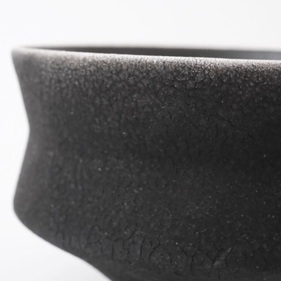 HINOKI【 GIZA 】BLACK Φ11cm×H7.5cm 3.5号 植木鉢 美濃焼 陶磁器 梅花