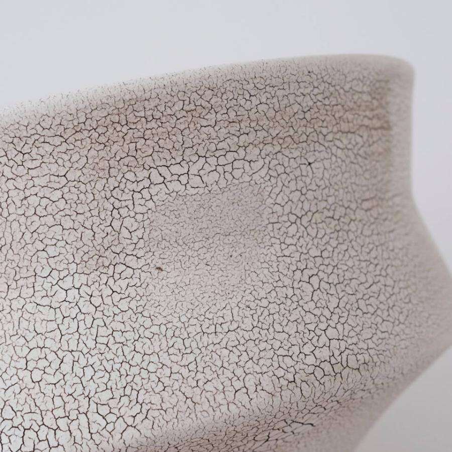 HINOKI【 GIZA 】WHITE Φ11cm×H7.5cm 3.5号 植木鉢 美濃焼 陶磁器 梅花