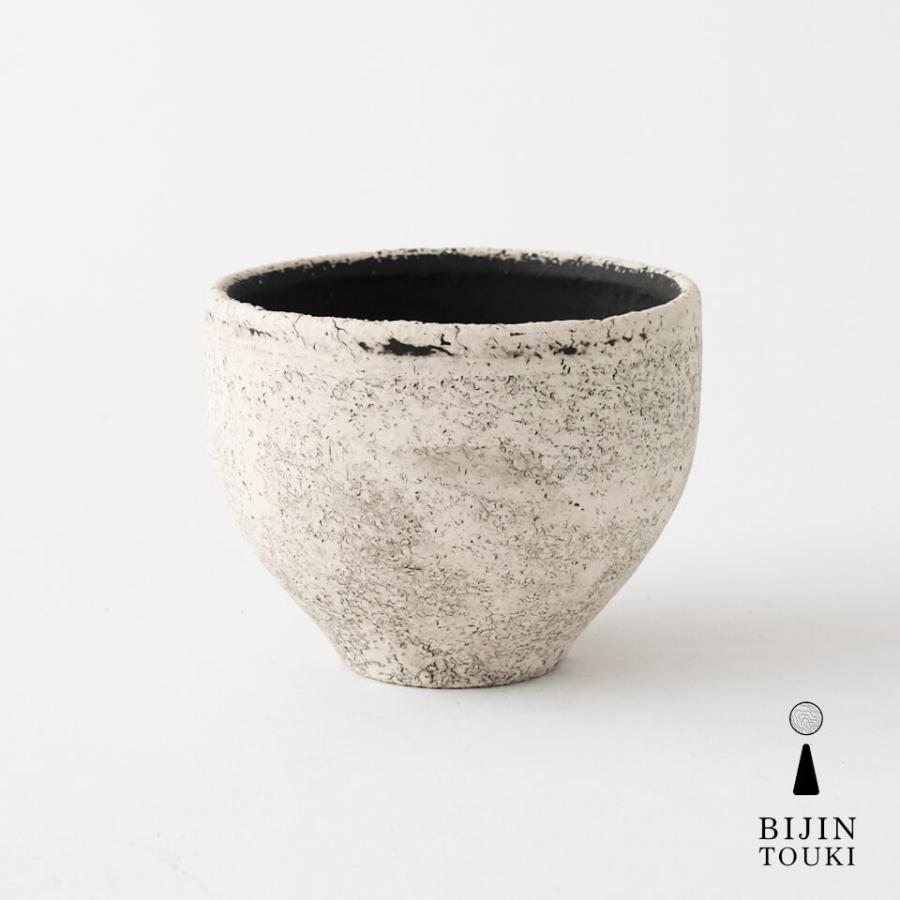 SAISEI【 BOWL 】BLACK Φ9.7cm×H7.4cm 3号 植木鉢 美濃焼 陶磁器 丸型
